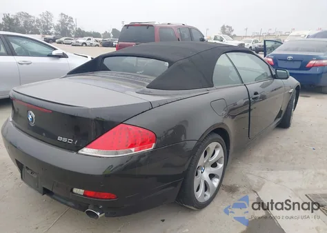 2006 BMW 650I z USA, uszkodzony, nr VIN WBAEK134X6CN80236